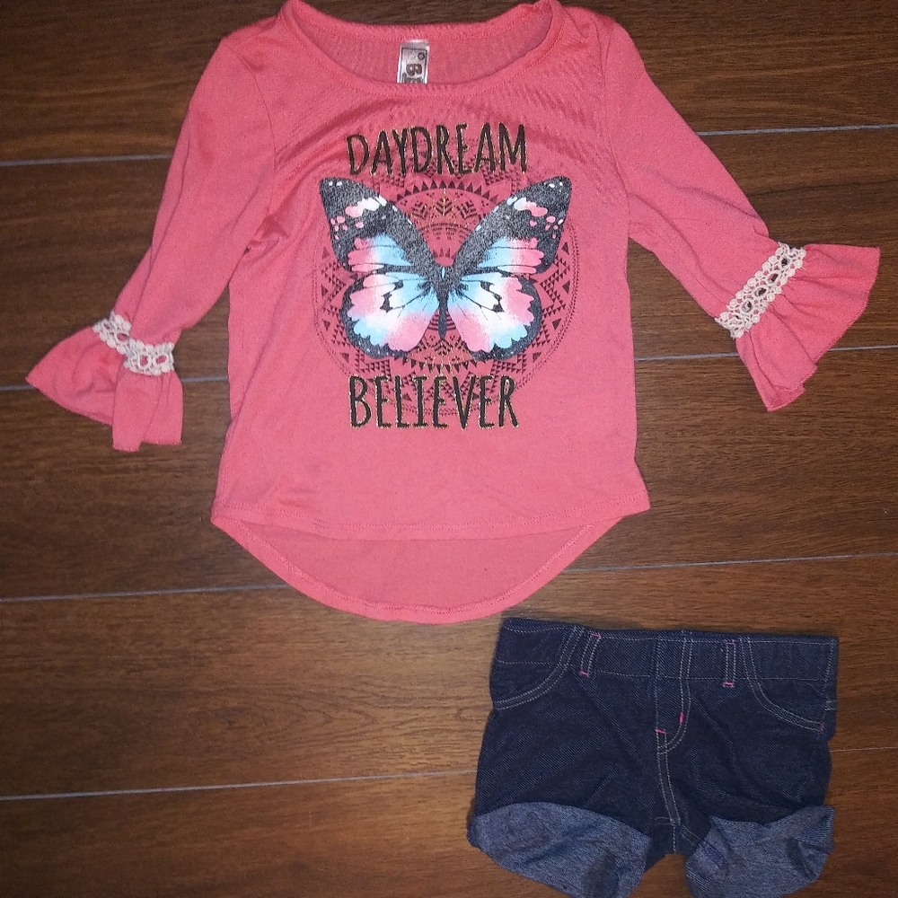 Girls Top and Short Set SZ 5T
